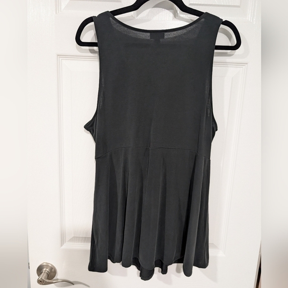 Torrid Surplice Tank - Cupro Black in Size 0 (Large/12) - Picture 7 of 10